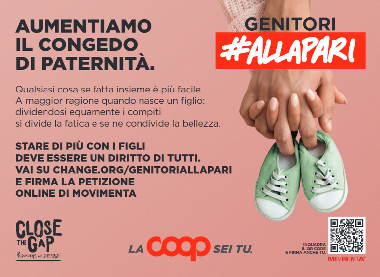 Ruolo genitoriale, al via il progetto Coop “Close the Gap 2022”