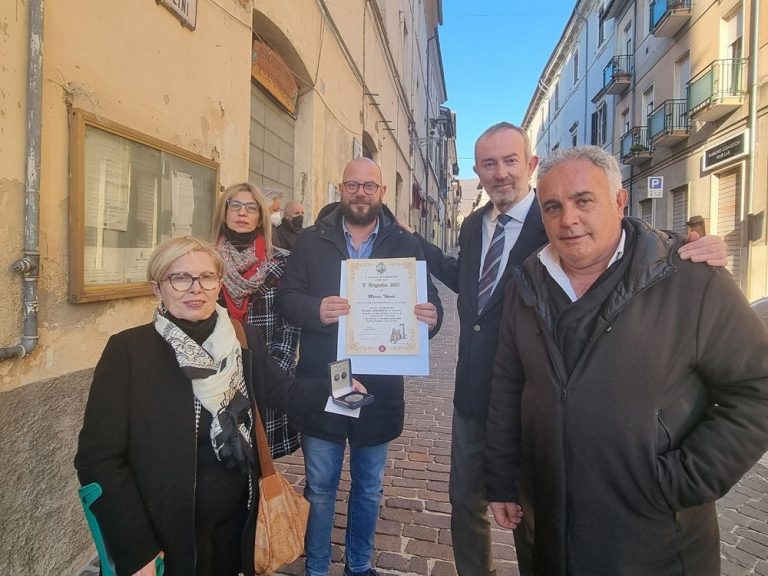 Conferito al dott. Marco Tiberti, presidente di European Consumers  Aps “L’Angioino 2021”