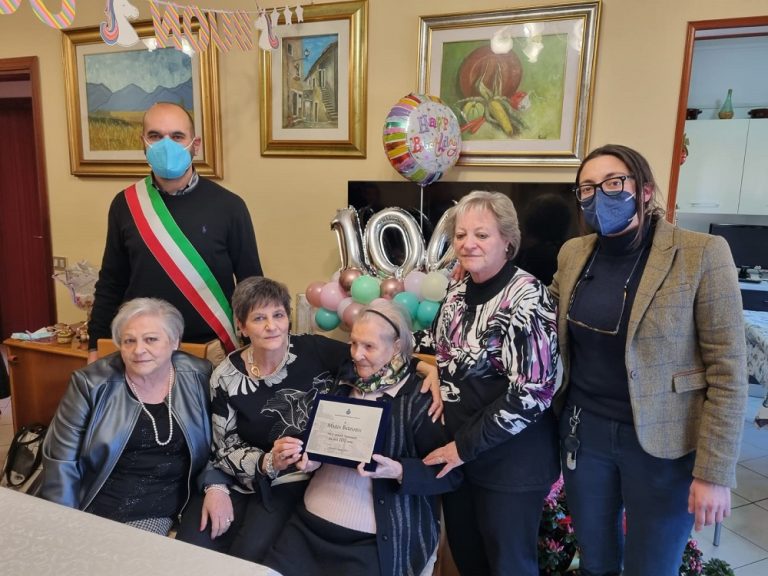 Auguri a nonna Maria di Orvinio che compie 100 anni