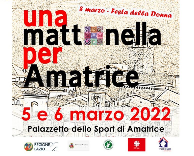 Evento “8 marzo: una mattonella per Amatrice”