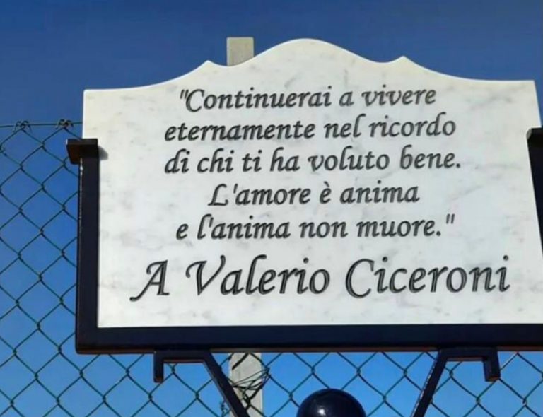 Fara in Sabina, installata targa in memoria di Valerio Ciceroni