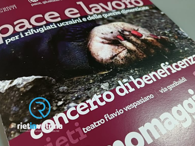 “Pace e lavoro per i  rifugiati ucraini e delle guerre dimenticate”. Il 1° maggio al Teatro Vespasiano concerto di beneficenza