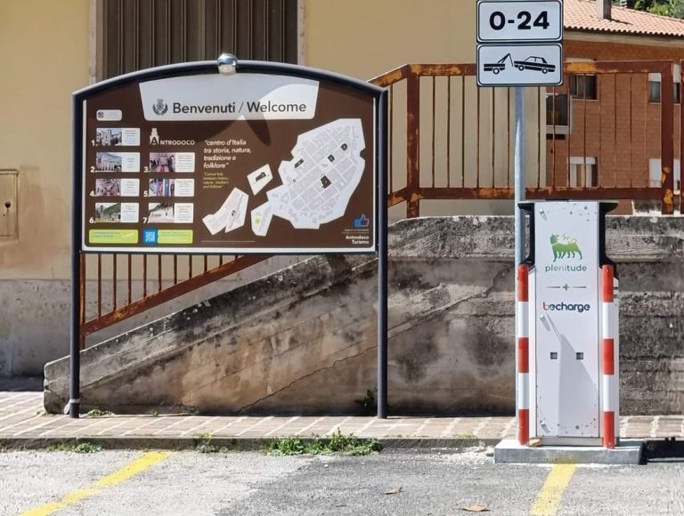 Attivata ad Antrodoco la prima colonnina di ricarica per auto elettriche