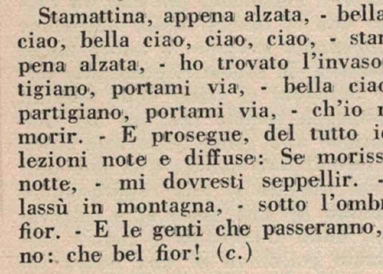 Roberto Lorenzetti: “Bella Ciao pubblicata per la prima volta a Rieti”