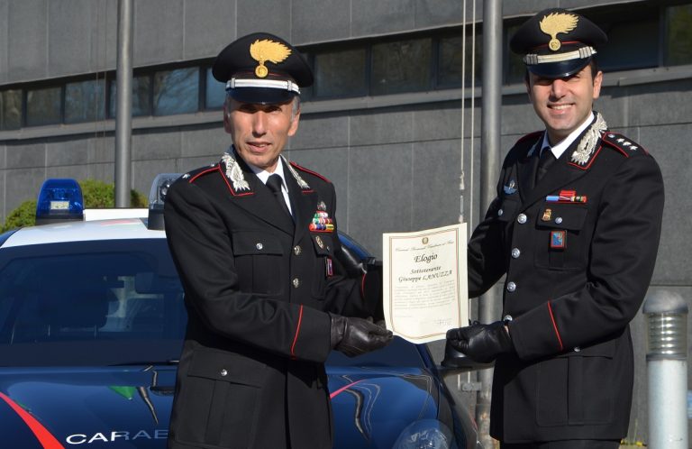 Elogio del Comandante Provinciale Carabinieri per i militari ed il Comandante Compagnia di Rieti