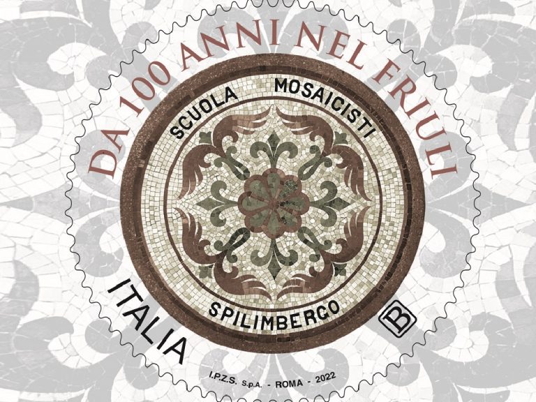 Emesso francobollo dedicato alla Scuola Mosaicisti del Friuli