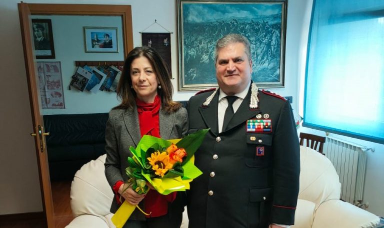 Il Questore di Rieti in visita al Comando Provinciale Carabinieri per il saluto di commiato prima di assumere il nuovo incarico ad Arezzo