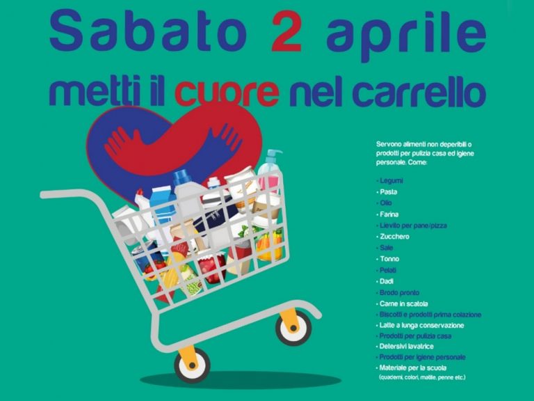 Povertà cittadina, “Solidarieti”: sabato 2 aprile seconda raccolta di generi alimentari e di prima necessità – I SUPERMERCATI ADERENTI