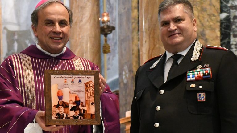Il vescovo Pompili celebra la Messa di precetto pasquale per i Carabinieri