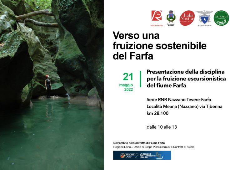 Riserva Tevere – Farfa, varata  disciplina sperimentale applicata dalla Primavera 2022