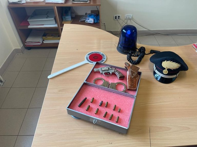 Carabinieri denunciano 50enne di Poggio Mirteto per detenzione illegale di una pistola