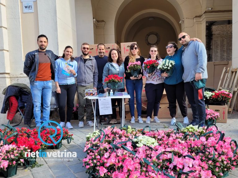 Azalea AIRC 2022, i volontari di Rieti vendono 544 piantine della ricerca