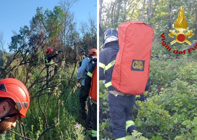 Vigili del Fuoco soccorrono escursionista smarritosi sul Monte degli Elci di Fara in Sabina