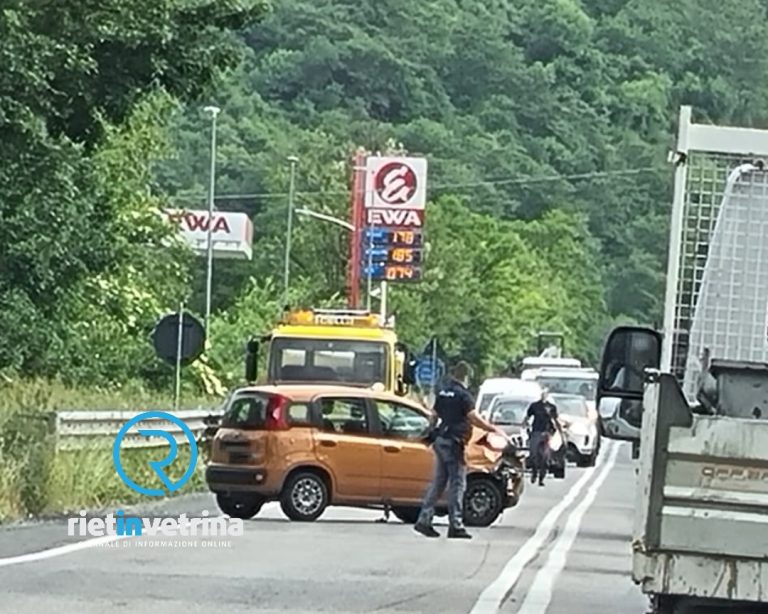 Incidente stradale sulla Salaria altezza bivio Belmonte in Sabina