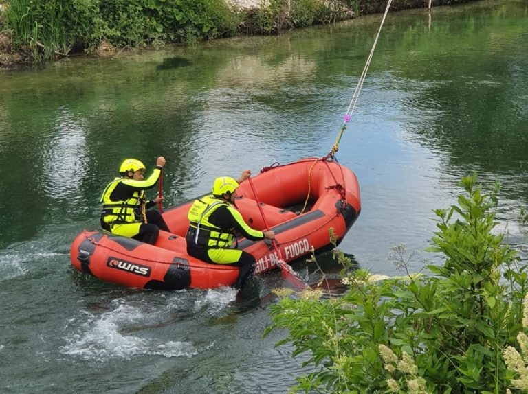 Rieti, conclusa l’esercitazione dei Pompieri in ambito fluviale