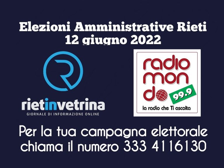 Per la tua campagna elettorale ci sono Rietinvetrina e Radiomondo