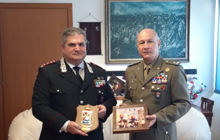 Visita di cortesia del Generale Riccardo Fambrini al Comando Carabinieri di Rieti