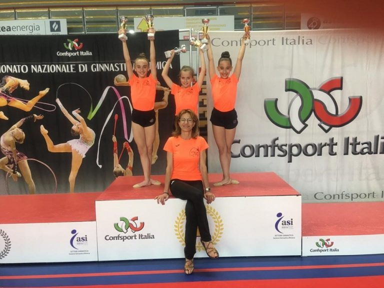 Nazionali Confsport Serie A ed Elite, nove podi per le ragazze della ASD GymArt