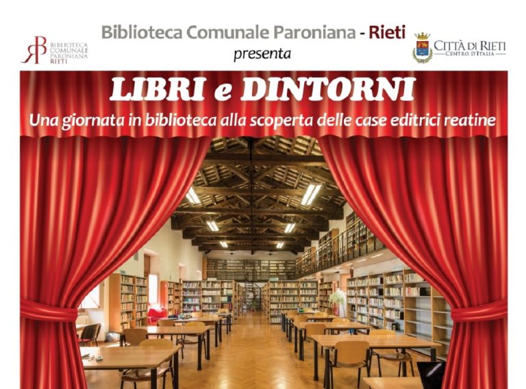 “Libri e dintorni, una giornata alla Biblioteca Paroniana per scoprire le case editrici reatine