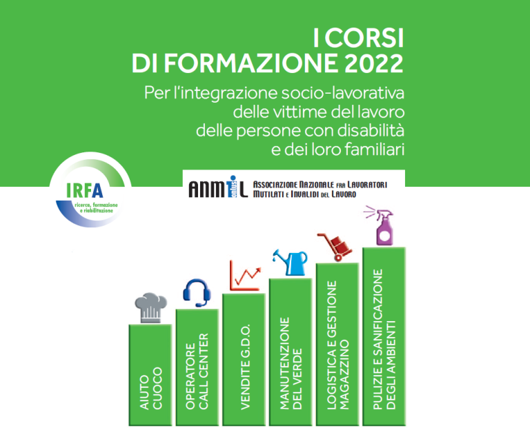 Iniziano i nuovi corsi ANMIL ed IRFA per la formazione delle persone con disabilità