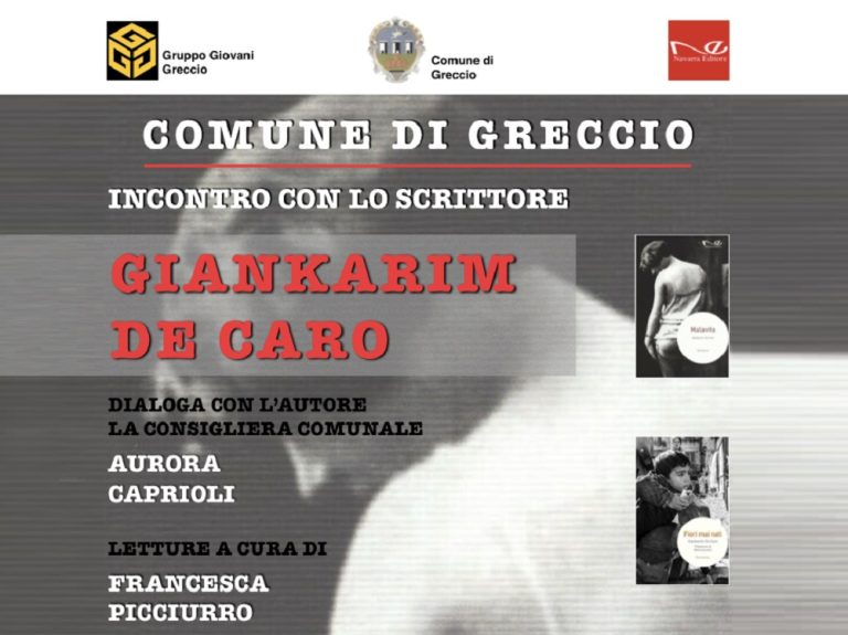 Il 14 maggio al Museo Internazionale del Presepe di Greccio incontro con lo scrittore Giankarim De Caro