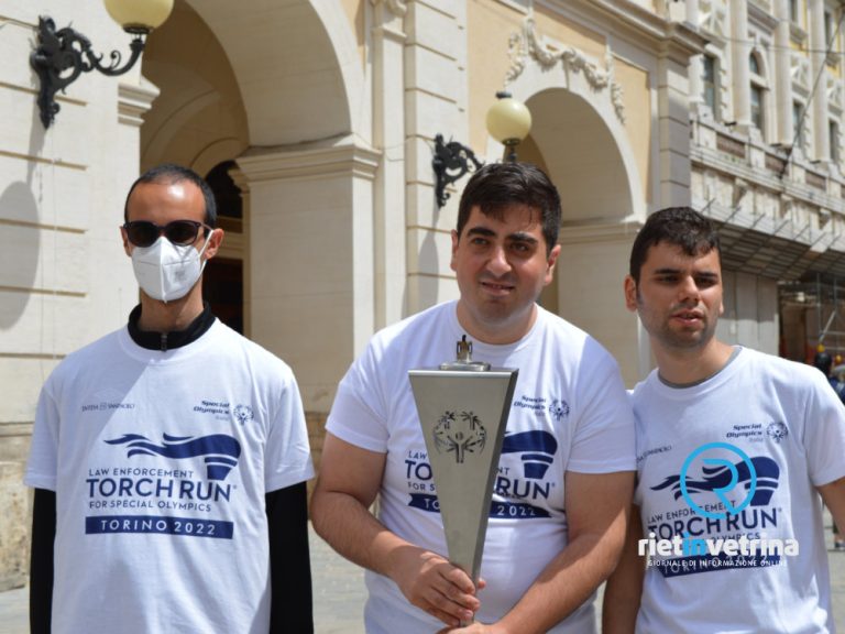 La Torch Run Special è arrivata a Rieti prima di dirigersi a Viterbo e Roma