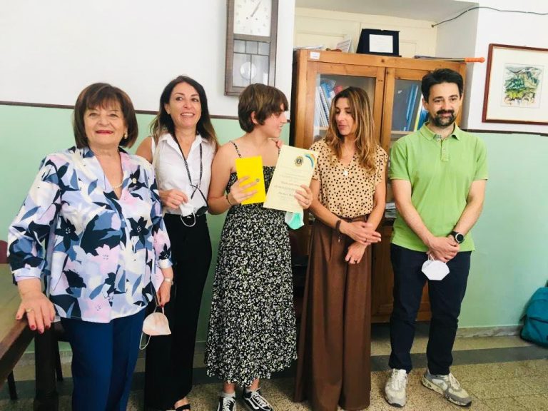 Concorso “Un Poster per la Pace”, il Lions Club Flavia Gens premia Beatrice Paolucci