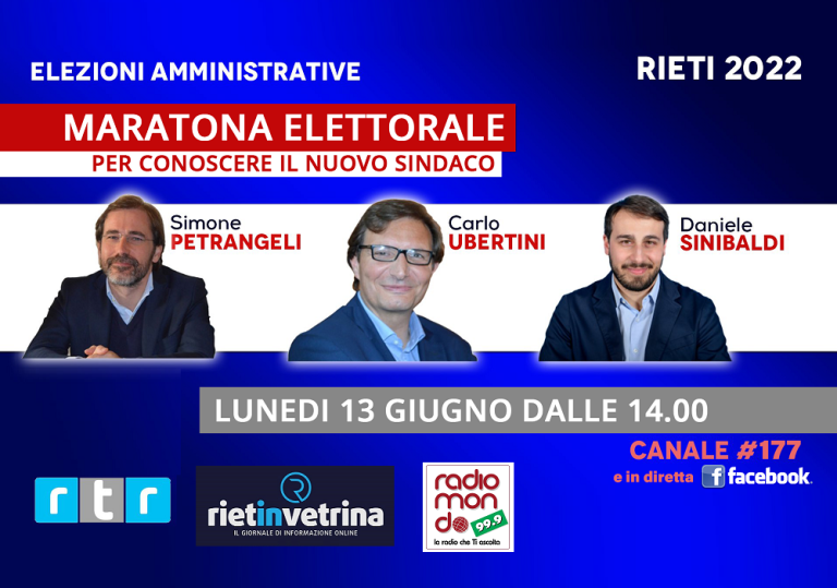► VIDEO LIVE – DIRETTA NO STOP COMUNALI 2022