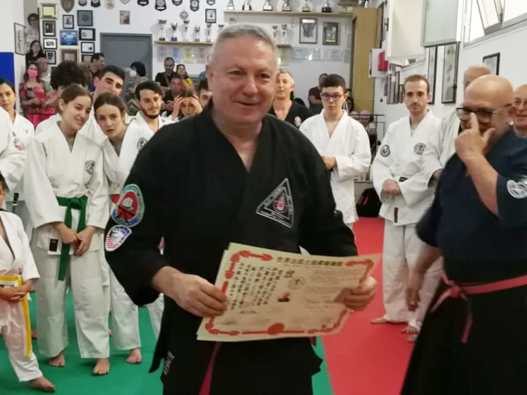 Jujitsu, il M° Flammini insignito del grado di VII DAN