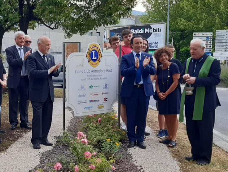 Piazzale Melvin Jones più bello grazie al Lions Club Antrodoco Host