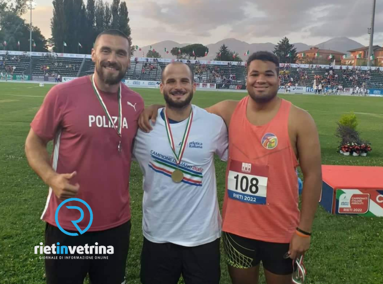 Assoluti Rieti, Roberto Orlando oro nel Giavellotto