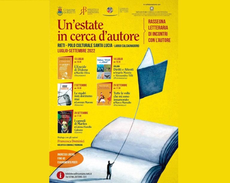 “Un’estate in cerca d’autore”, alla Biblioteca Paroniana un nuovo programma di incontri letterari