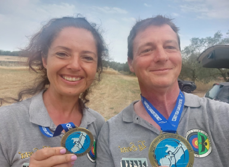Medaglie di bronzo per gli arcieri Della Valle e D’Annibale