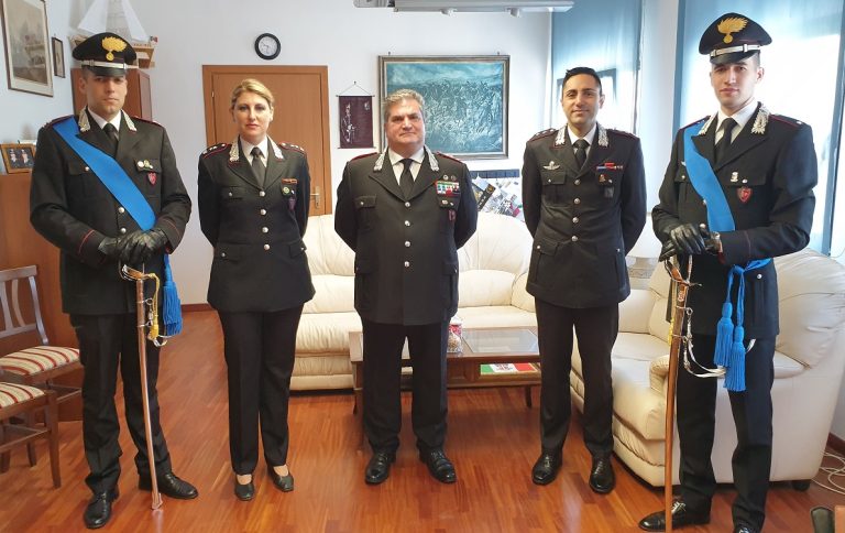 Carabinieri Rieti, due giovani in tirocinio al Comando Provinciale