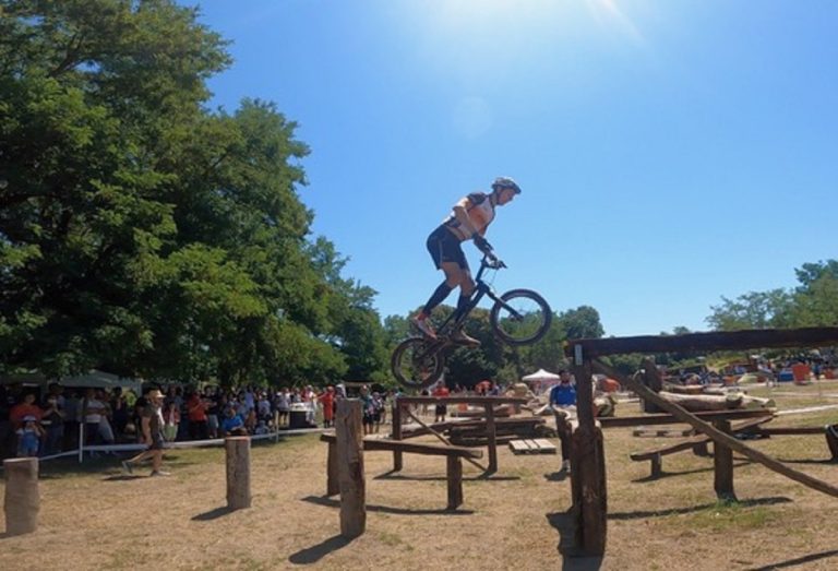 Diego Crescenzi alla 4 prova di Coppa Italia Trials
