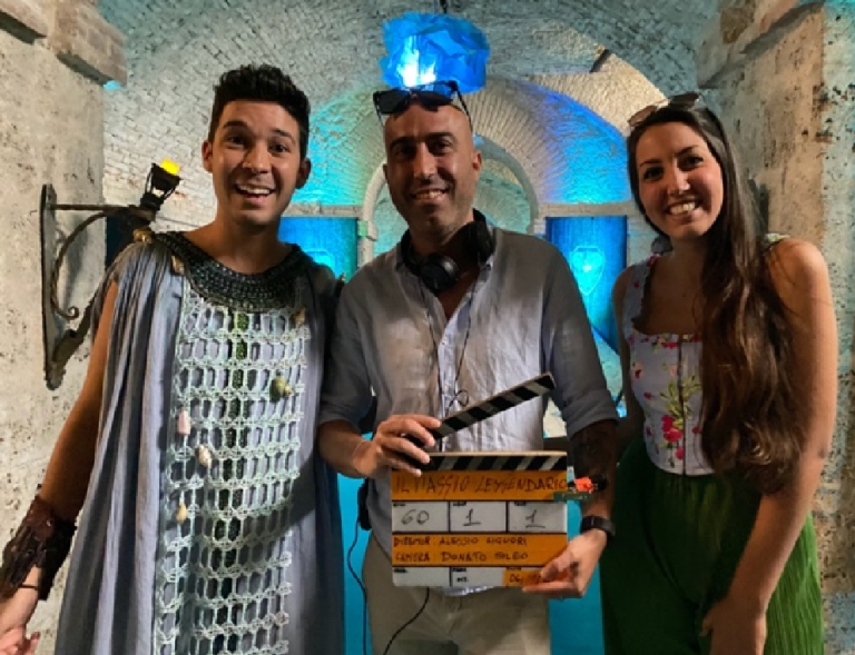 Iniziate a Rocca Sinibalda le riprese de “Il viaggio leggendario” con Herbert Ballerina e la coppia di youtuber “DinsiemE”