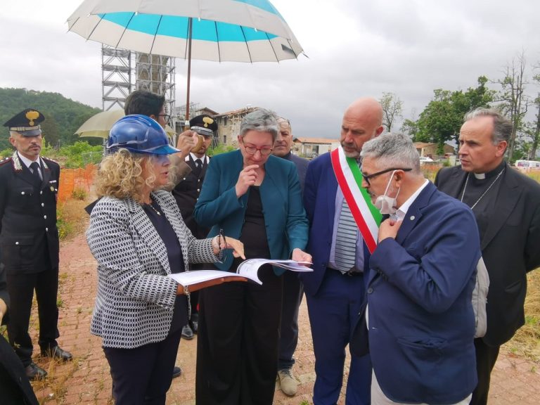 Ministra Geywitz ad Amatrice, sindaco Cortellesi: “Lavori all’ospedale procedono. Grati  a Governo e popolo tedesco”