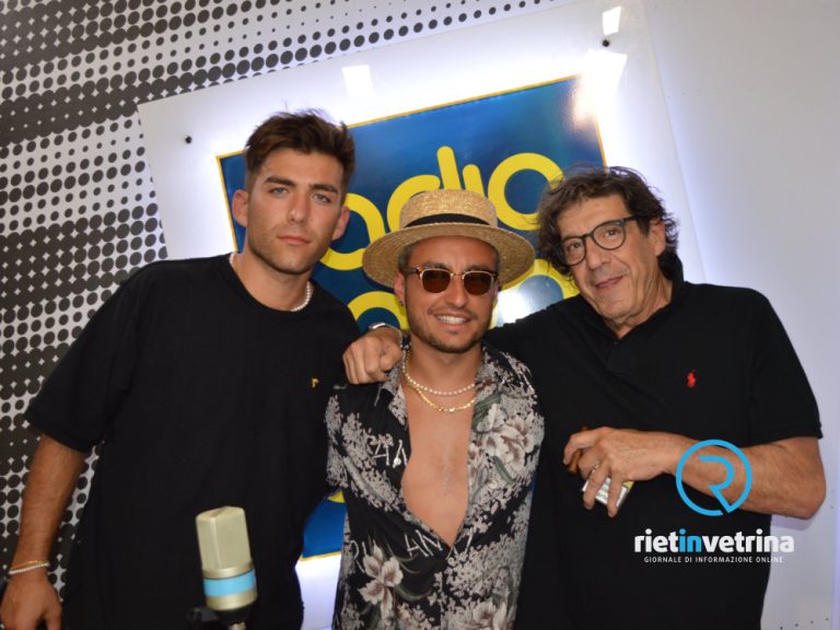 DJ De Pace da Los Angeles in visita negli studi di Radiomondo e Rietinvetrina