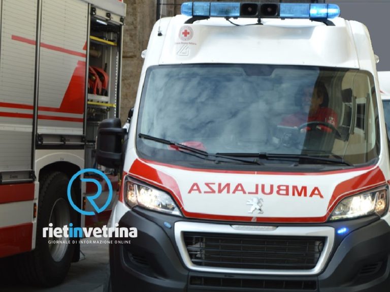 Incidente auto – moto sulla Salaria per L’Aquila
