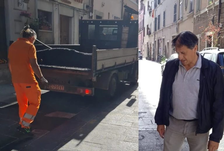 In corso i lavori di messa in sicurezza della pavimentazione