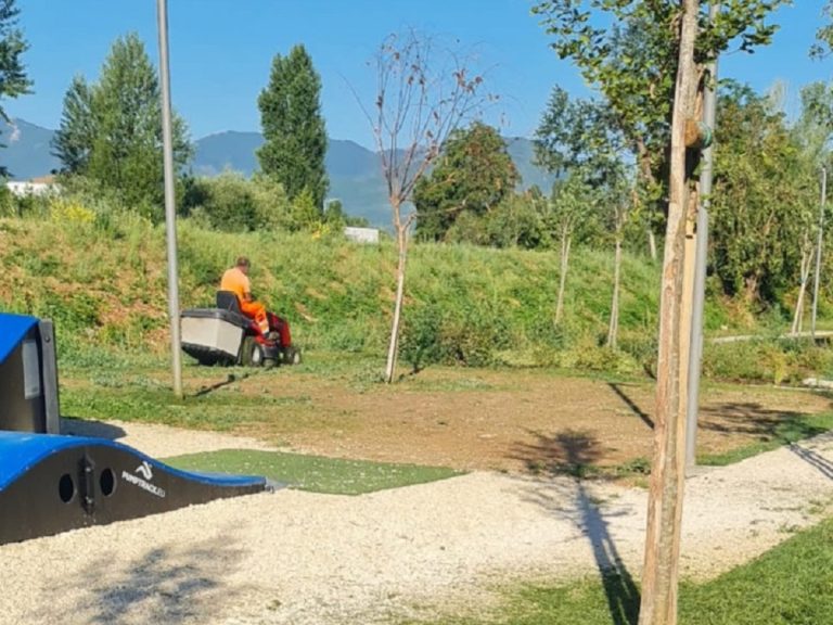Sopralluogo al Parco dello Sport, anche a seguito delle ultime segnalazioni
