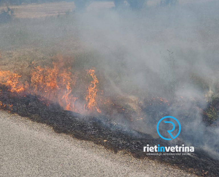 Nuovo incendio a Piani Poggio Fidoni