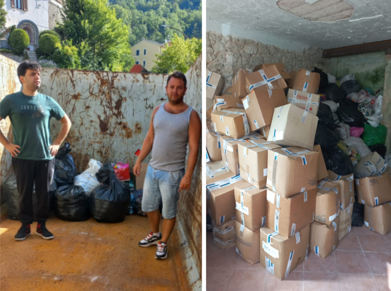 “Ogni tappo una goccia d’acqua” raccolte a Petrella Salto 3,5 tonnellate di tappi