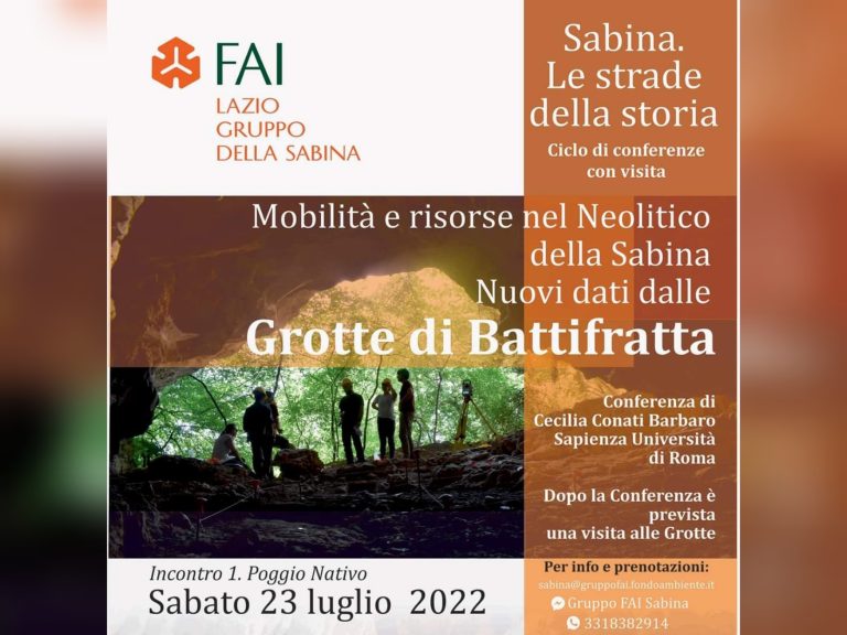 Sabina, le strade della storia. A Poggio Nativo conferenza e visita FAI