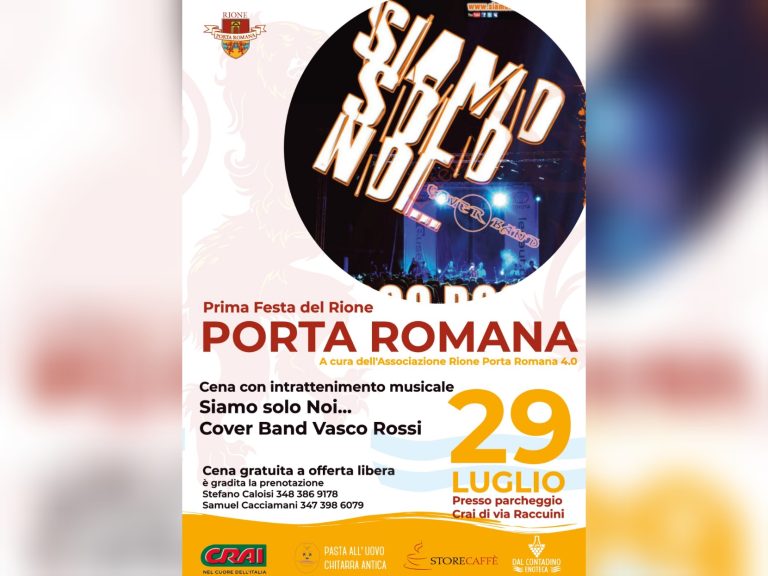 Il 29 luglio prima festa del Rione Porta Romana