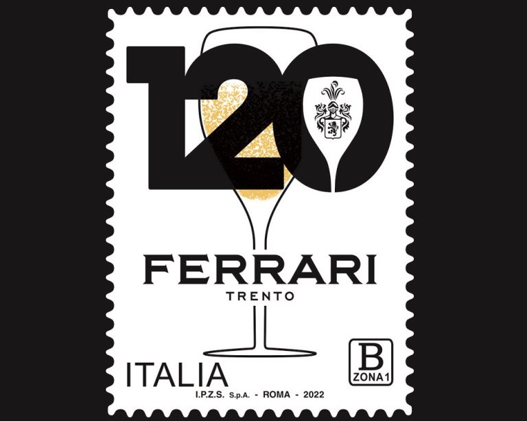 Emesso francobollo dedicato a Ferrari Trento nel 120° anno della fondazione