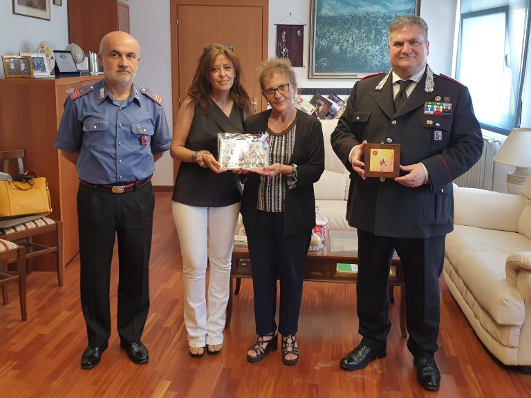 I rappresentanti dell’ALCLI “Giorgio & Silvia” in visita al Comando Provinciale dei Carabinieri