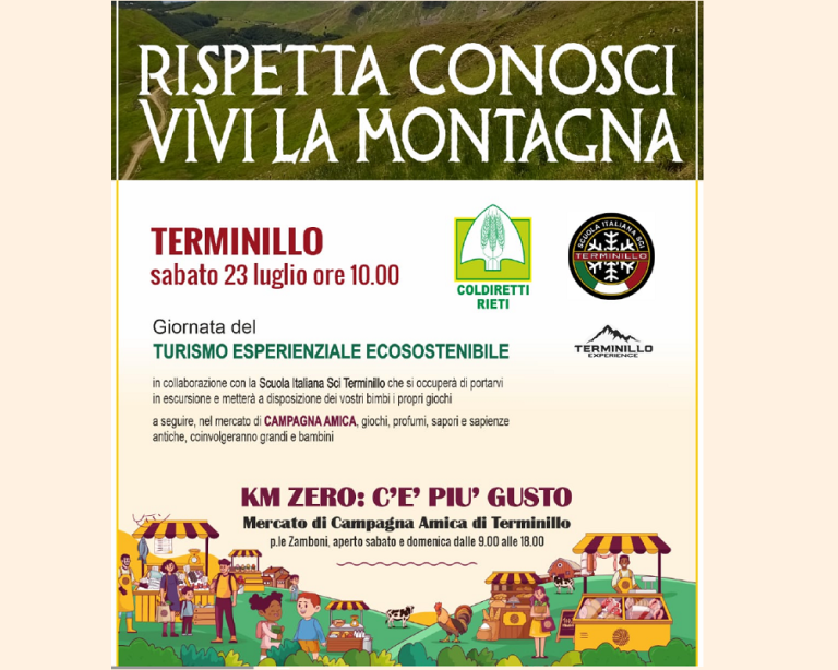 Terminillo, Coldiretti Rieti: “Al Mercato di Campagna Amica escursioni in montagna e prodotti a KM0