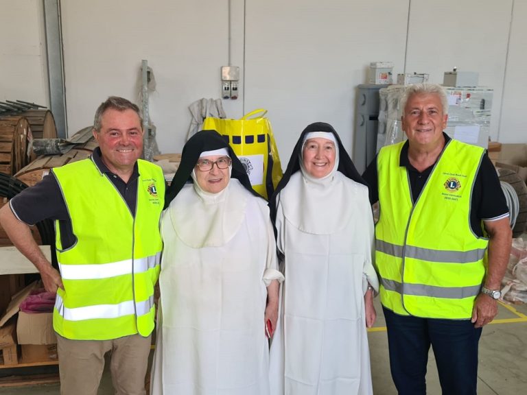 Lions Club Rieti Host dona cibo alle suore di clausura di Sant’Agnese per i più bisognosi