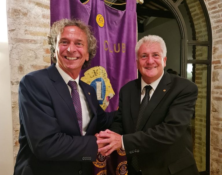Lions Club Rieti Host, Paolo Lancia è ufficialmente il nuovo presidente. Succede a Nando Volpicelli
